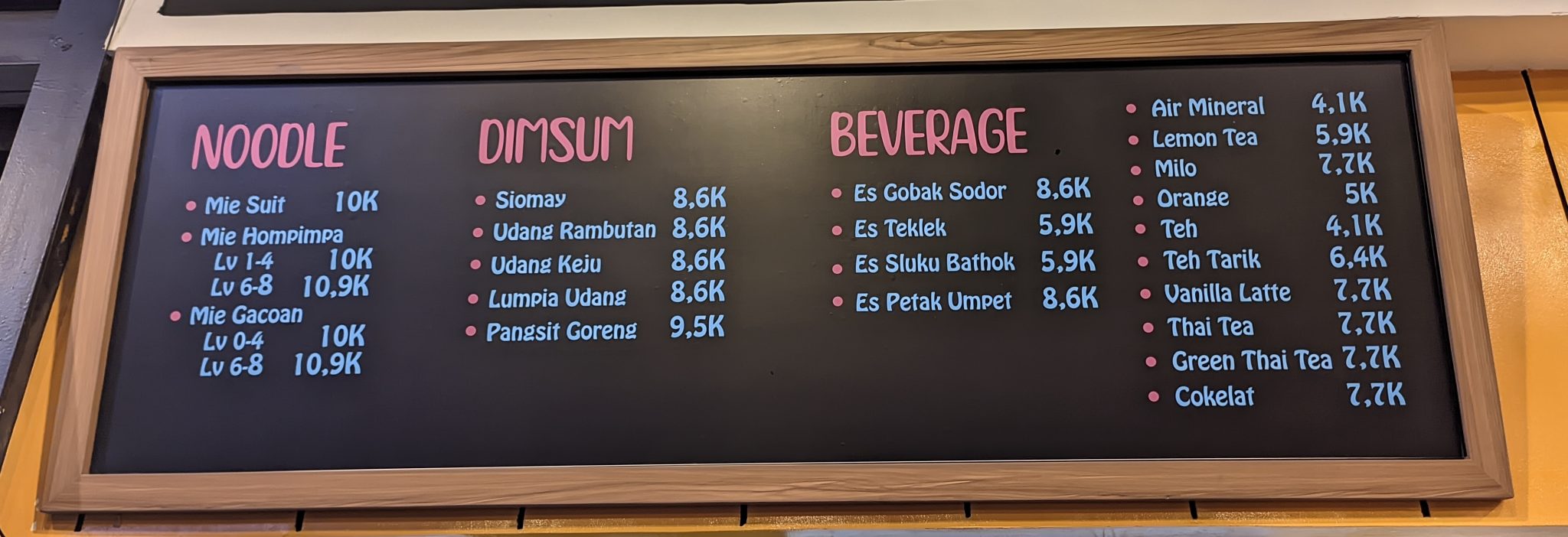 Gambar : harga mie gacoan