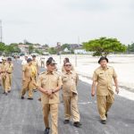 Foto : Bupati Lamongan Tinjau Progres Pembangunan Kawasan Gajah Mada