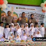 Foto : Suasana kegiatan Polisi Sahabat Anak di KB RA Nurul Ulum Lamongan