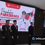 Foto : Dokumentasi pengukuhan Paskibra Lamongan 2025