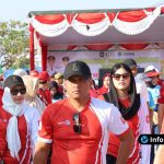 Foto : HUT RI ke-80 dengan Jalan Sehat di Lapangan Gajah Mada