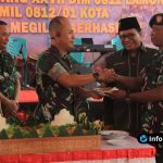 Foto : Dokumentasi Dandim 0812 Lamongan Letkol Inf Deni Suryo Resmikan Gapura Koramil 01 Kota