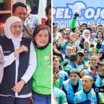 Foto : Kapolri Listyo Sigit Prabowo dan ribuan driver ojol di Stadion Gajayana Malang