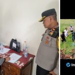 Foto : Proses koordinasi antara petugas Polsek Babat dengan perangkat desa setempat di lokasi kejadian.