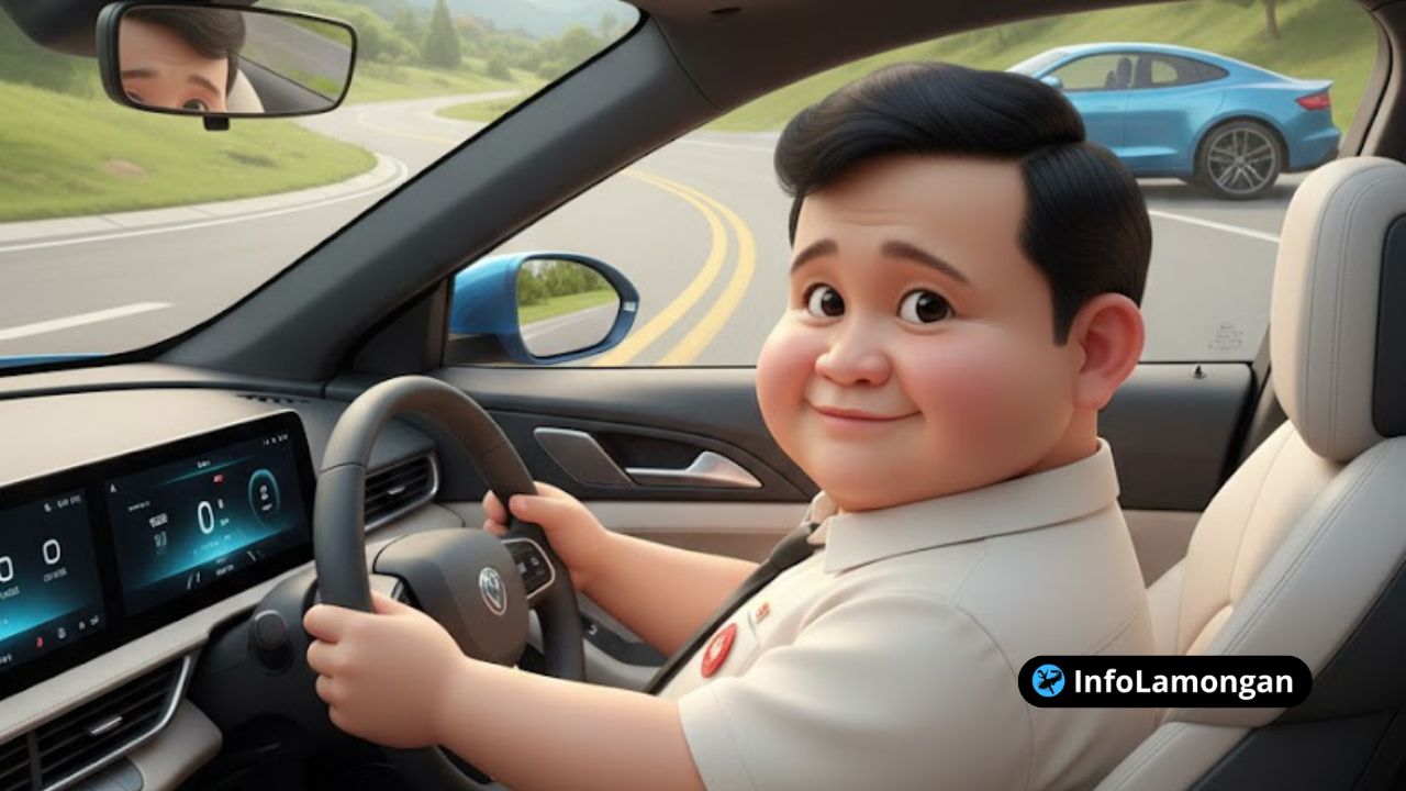 Gambar : Animasi Pak prabowo Rendering mobil I2C