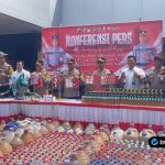 Foto : Barang bukti yang berhasil diamankan selama 2025