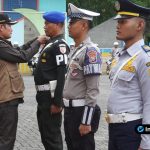Foto : Bupati Lamongan Yuhronur Efendi danTNI-Polri-Pemda Lamongan Siaga Pengamanan Nataru