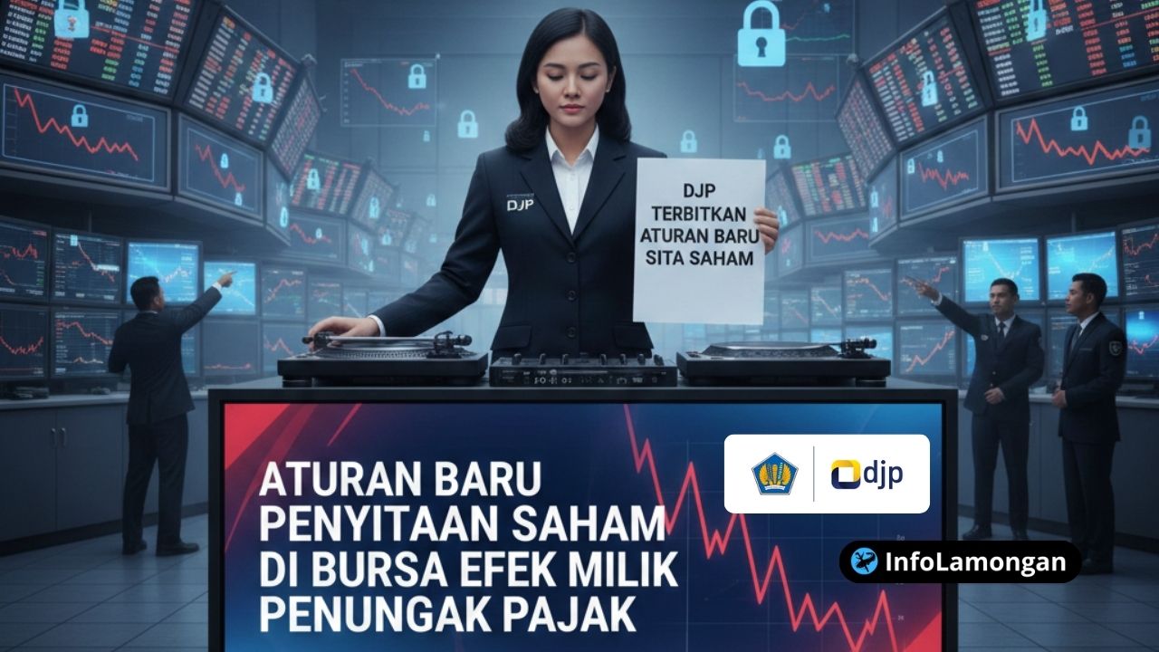 Gambar : Ilustrasi penyitaan saham untuk pajak