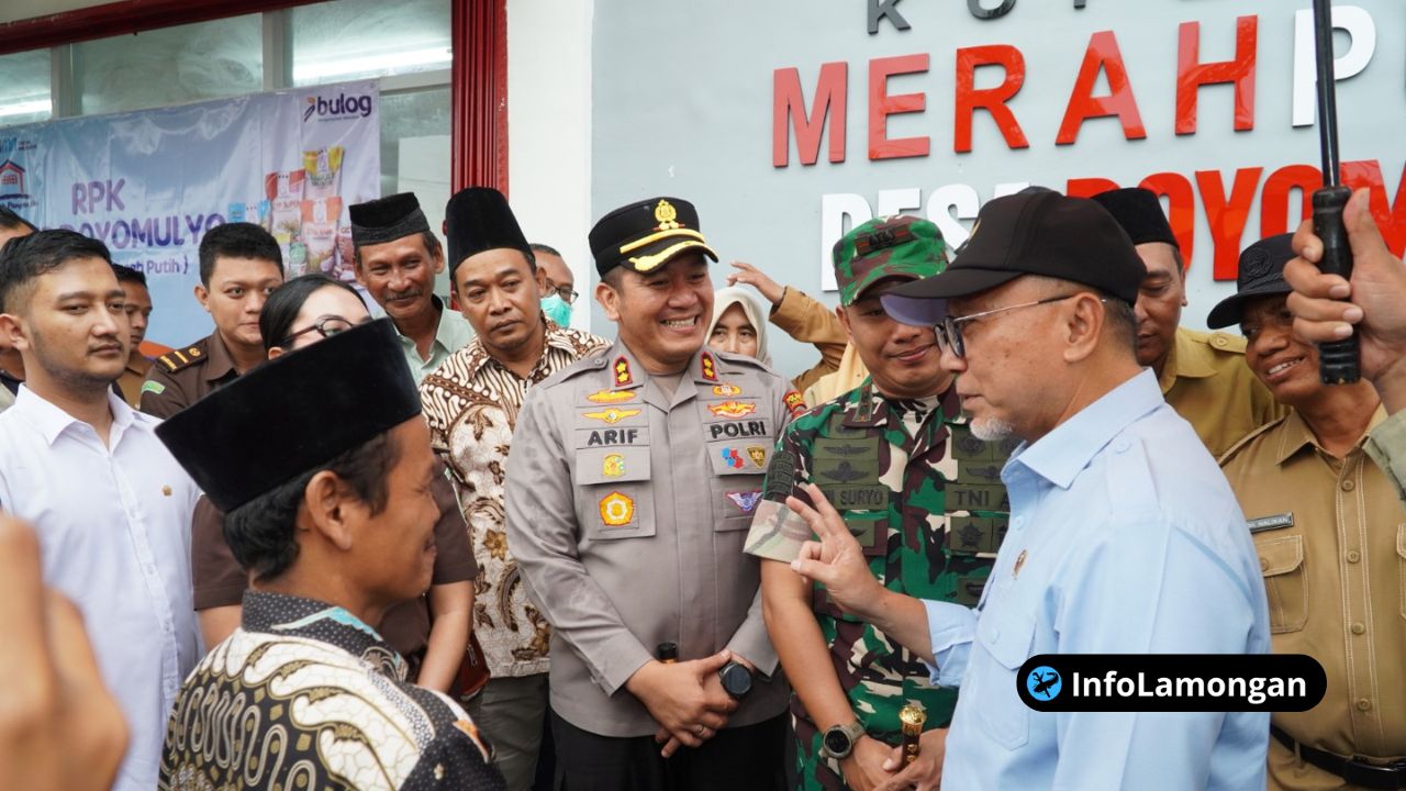 Foto : Suasana dalam pertemuan antara Menko Pangan, jajaran Pemkab Lamongan, dan perwakilan pengurus KDMP.