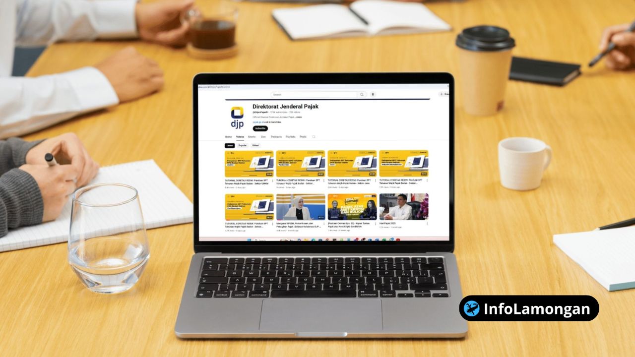 Tampilan gambar video tutorial dari youtube DJP