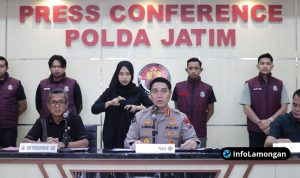 Foto : konfresi Pers Dua Pemuda Sidoarjo Ditangkap Polda Jatim Ancaman 15 Tahun Penjara