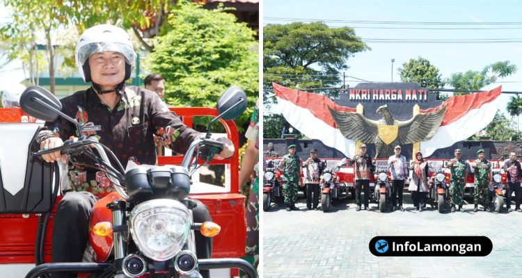 Foto : 60 Unit Kendaraan Roda Tiga Kelengkapan KDKMP Didistribusikan pada 30 Desa di Lamongan