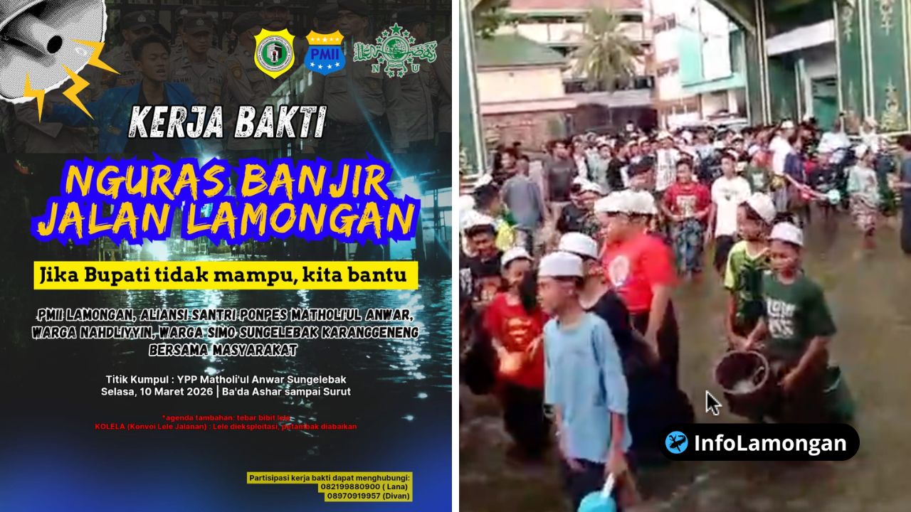 Foto : Dokumentasi Aktivis PMII dan Santri Matholi'ul Anwar Gelar Aksi Desak Penanganan