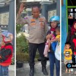 Foto : Dokumentasi Ipda Purnomo Bantu Evakuasi Pemudik Mogok di Lamongan dan Berikan Bantuan Biaya Perbaikan