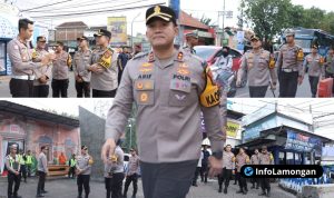 Foto : Kapolres Lamongan Tinjau Langsung Kesiapsiagaan Pospam dan Posyan Operasi Ketupat Semeru 2026