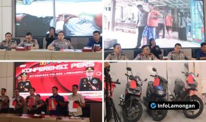 Foto : Dokumentasi Konfrensi pers Polres Lamongan