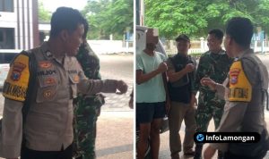 Foto : Bhabinkamtibmas Desa Pandanpancur Bersama Warga Evakuasi ODGJ