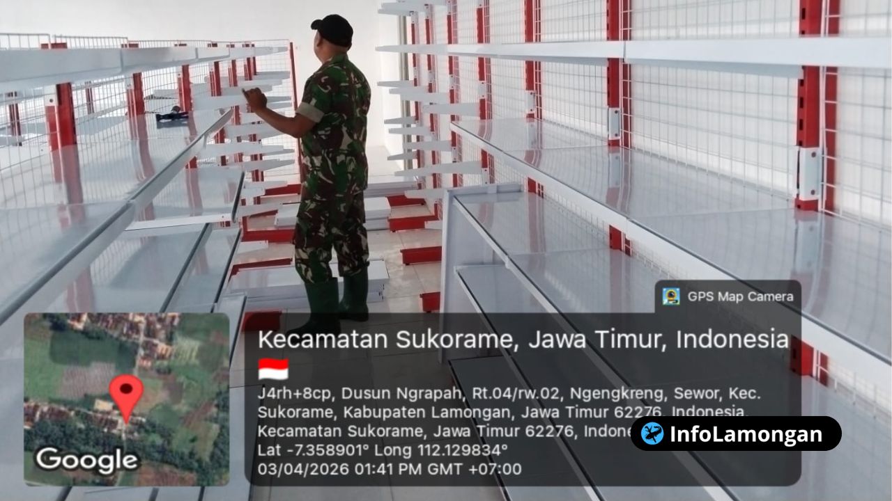 Foto : Dokumentasi Babinsa Kodim 0812Lamongan membantu percepatan penataan KDMP