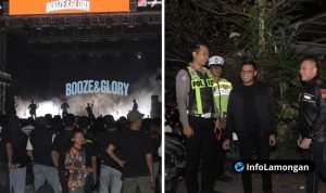 Foto : Dokumentasi Polres lamongan aman kan acara booze & glory