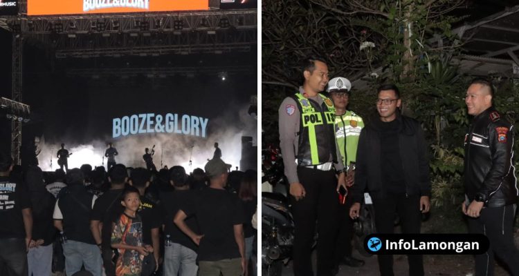 Foto : Dokumentasi Polres lamongan aman kan acara booze & glory