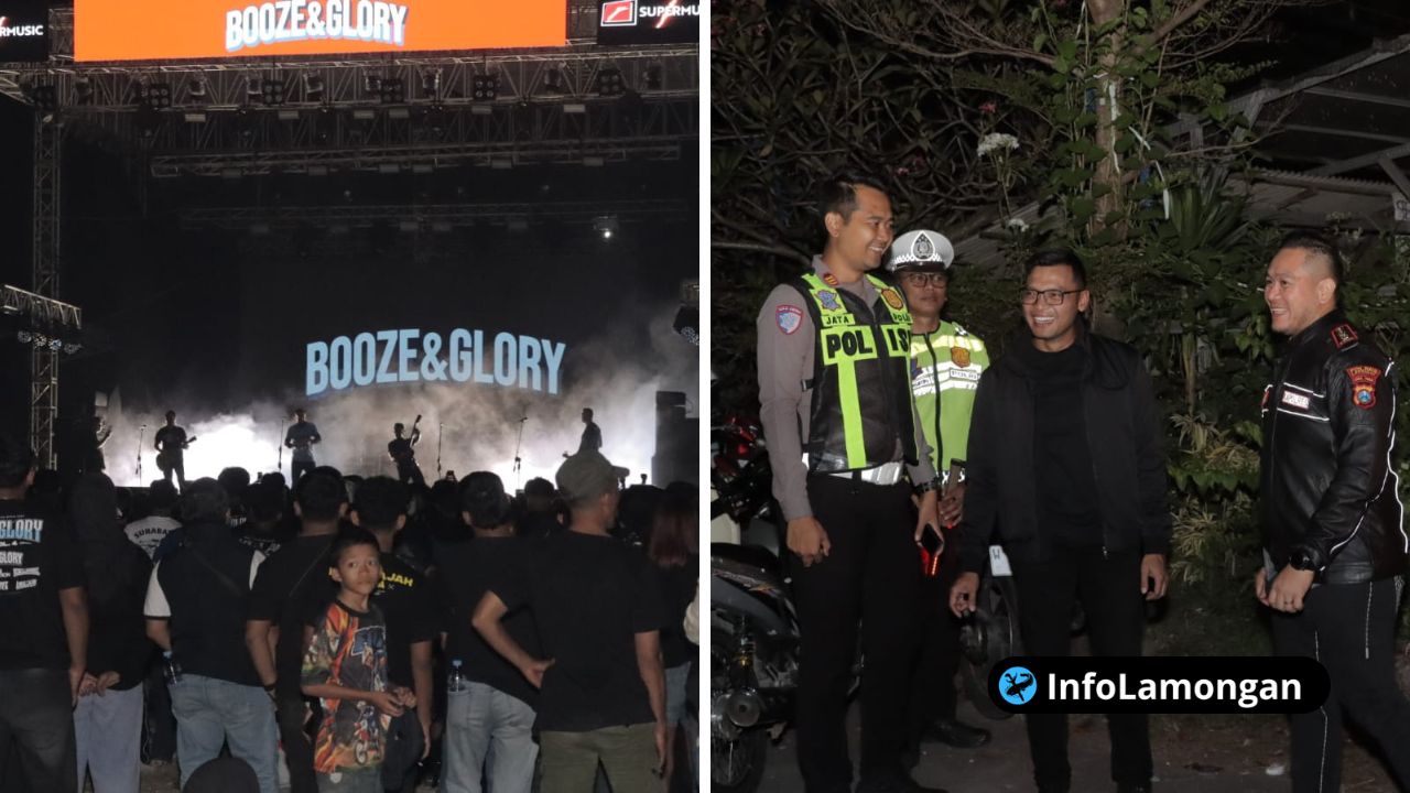 Foto : Dokumentasi Polres lamongan aman kan acara booze & glory