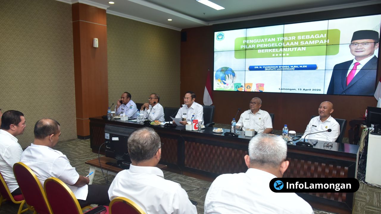 Foto : Dokumentasi Rapat Pemkab Lamongan Siapkan Strategi Total Atasi 550 Ton Sampah Per Hari