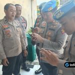 Foto : Dokumentasi pengecekan propam di 4 polsek