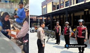 Foto : Dokumntasi Sat Samapta Polres Lamongan, Patroli Bersepeda, Efisiensi BBM, Kamtibmas, IPDA Musyafak, AKP Yossy Eka Prasetya Suwandana