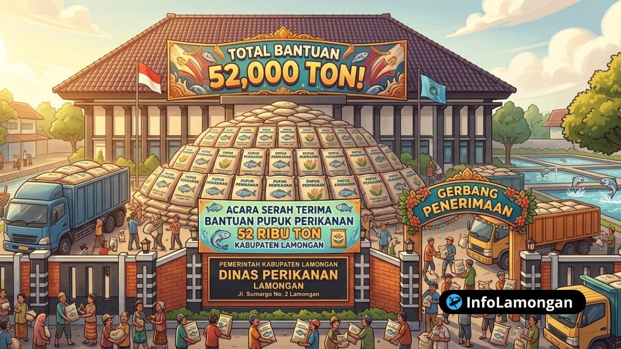 Foto : Gammbar ilustrasi dinas perikanan bagikan pupuk
