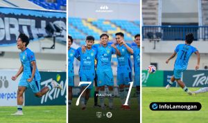 Foto : Persela Lamongan Pesta Gol 7-1 atas Persipal FC