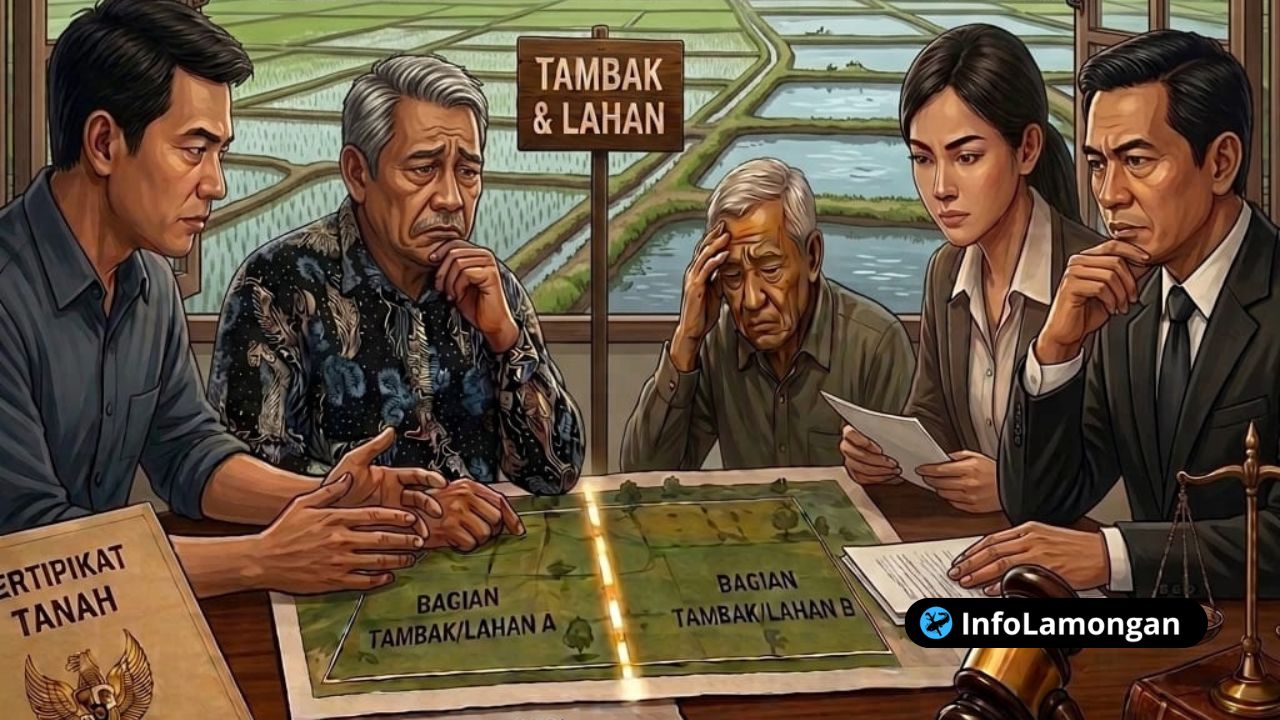 Gambar : Ilustrasi Pembagian Harta Warisan Dipersoalkan, Konflik Keluarga di Lamongan Kian Mencuat.